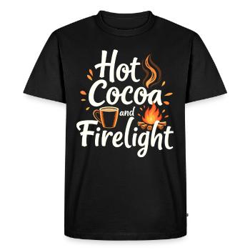 Foyers Rassemblements dans la cour - T-shirt Premium bio Homme - noir - Devant - Nico (187cm)