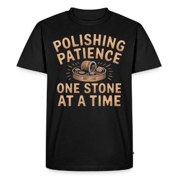 Rock Tumbling Amateur Pierres Polies Et - T-shirt Premium bio Homme - noir - Devant - Nico (187cm)