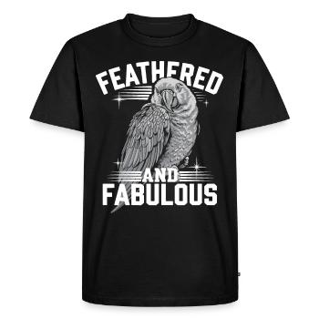 Propriétaire de perroquet Parrot Life et exotique - T-shirt Premium bio Homme - noir - Devant - Nico (187cm)