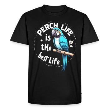 Propriétaire de perroquet Parrot Life et exotique - T-shirt Premium bio Homme - noir - Devant - Nico (187cm)