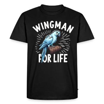 Propriétaire de perroquet Parrot Life et exotique - T-shirt Premium bio Homme - noir - Devant - Nico (187cm)