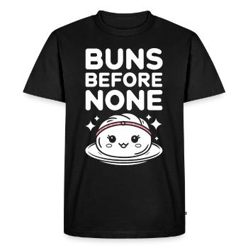 Les amateurs de dim-sum de la cuisine chinoise et des quenelles - T-shirt Premium bio Homme - noir - Devant - Nico (187cm)