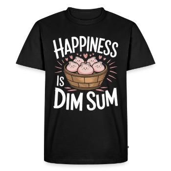 Dim Sum Lovers Cuisine Chinoise Et Dumplings - T-shirt Premium bio Homme - noir - Devant - Nico (187cm)