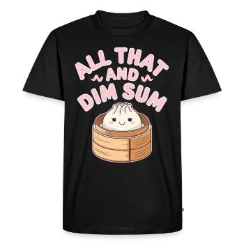 Dim Sum Lovers Cuisine Chinoise Et Dumplings - T-shirt Premium bio Homme - noir - Devant - Nico (187cm)