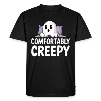 Confortable, Horreur, Esthétique, Effrayant, Confortable - T-shirt Premium bio Homme - noir - Devant - Nico (187cm)