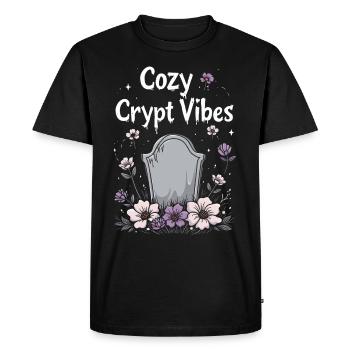Confortable, Horreur, Esthétique, Effrayant, Confortable - T-shirt Premium bio Homme - noir - Devant - Nico (187cm)