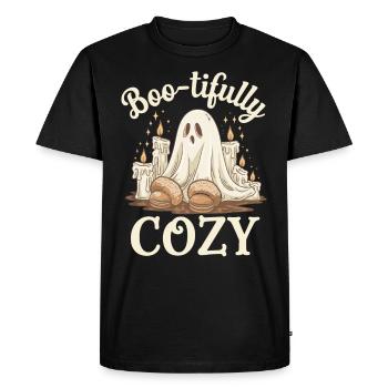 Confortable, Horreur, Esthétique, Effrayant, Confortable - T-shirt Premium bio Homme - noir - Devant - Nico (187cm)