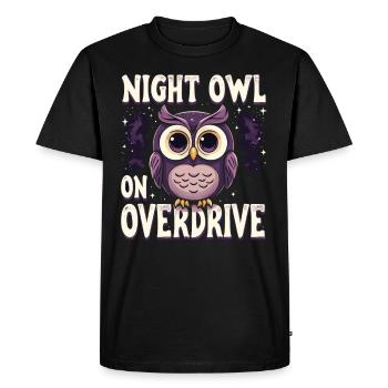 Sarcasme fonctionnel du matin pour les noctambules - T-shirt Premium bio Homme - noir - Devant - Nico (187cm)