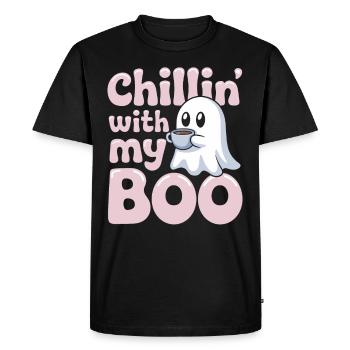 Paranormal Comedy Funny Ghost Humor Lighthearted - Men's Premium Organic T-Shirt - black - Front - Nico (187cm)