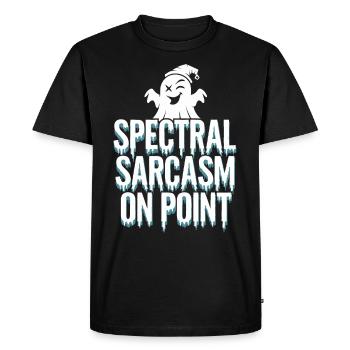 Paranormal Comedy Funny Ghost Humor Lighthearted - Men's Premium Organic T-Shirt - black - Front - Nico (187cm)