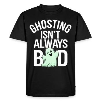 Paranormal Comedy Funny Ghost Humor Lighthearted - Men's Premium Organic T-Shirt - black - Front - Nico (187cm)
