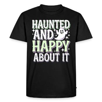 Paranormal Comedy Funny Ghost Humor Lighthearted - Men's Premium Organic T-Shirt - black - Front - Nico (187cm)