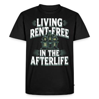 Paranormal Comedy Funny Ghost Humor Lighthearted - Men's Premium Organic T-Shirt - black - Front - Nico (187cm)