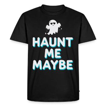 Paranormal Comedy Funny Ghost Humor Lighthearted - Men's Premium Organic T-Shirt - black - Front - Nico (187cm)