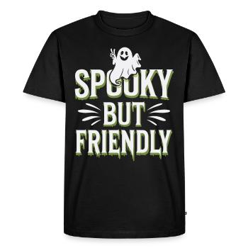 Paranormal Comedy Funny Ghost Humor Lighthearted - Men's Premium Organic T-Shirt - black - Front - Nico (187cm)