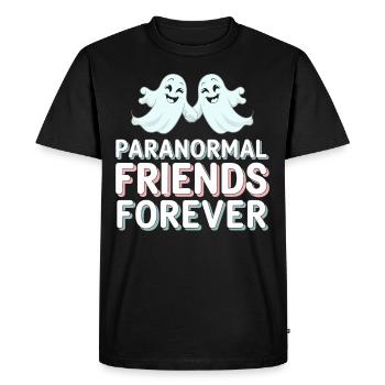 Paranormal Comedy Funny Ghost Humor Lighthearted - Men's Premium Organic T-Shirt - black - Front - Nico (187cm)