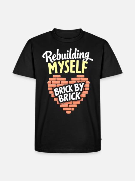 separation empowerment, self-love, new beginnings - Men's Premium Organic T-Shirt - black