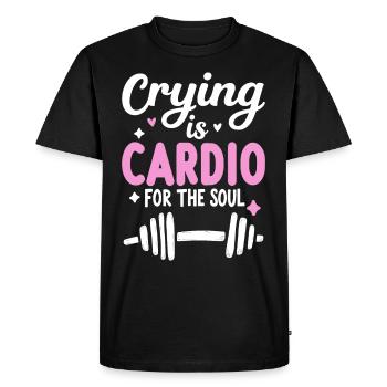 Séparation, autonomisation, amour de soi, nouveaux départs - T-shirt Premium bio Homme - noir - Devant - Nico (187cm)