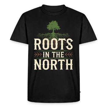 Esthétique scandinave, nordique - T-shirt Premium bio Homme - noir - Devant - Nico (187cm)