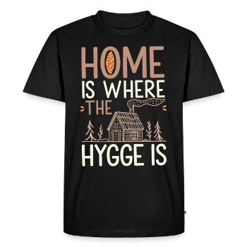 Esthétique scandinave, nordique - T-shirt Premium bio Homme - noir - Devant - Nico (187cm)