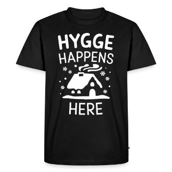 Esthétique scandinave, nordique - T-shirt Premium bio Homme - noir - Devant - Nico (187cm)