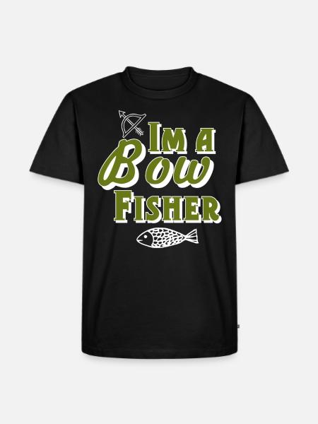 Bowfishing - Men's Premium Organic T-Shirt - black