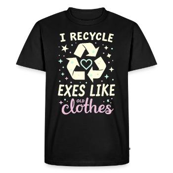 Séparation, autonomisation, amour de soi, nouveaux départs - T-shirt Premium bio Homme - noir - Devant - Nico (187cm)