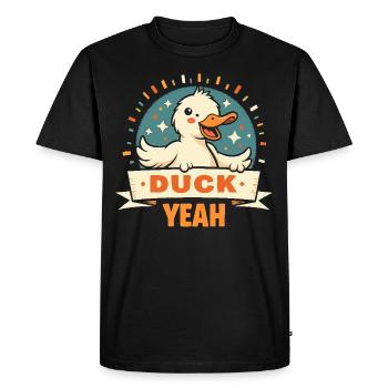 Animaux de la ferme, amateurs de canards, canards de basse-cour - T-shirt Premium bio Homme - noir - Devant - Nico (187cm)