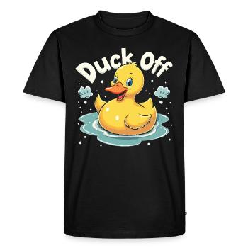 Animaux de la ferme, amateurs de canards, canards de basse-cour - T-shirt Premium bio Homme - noir - Devant - Nico (187cm)