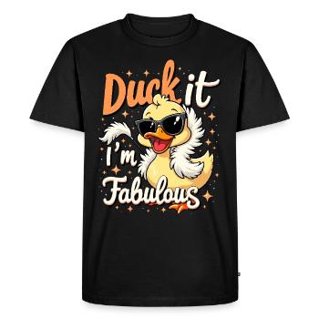 Animaux de la ferme, amateurs de canards, canards de basse-cour - T-shirt Premium bio Homme - noir - Devant - Nico (187cm)