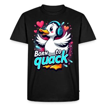 Animaux de la ferme, amateurs de canards, canards de basse-cour - T-shirt Premium bio Homme - noir - Devant - Nico (187cm)