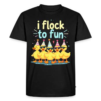 Animaux de la ferme, amateurs de canards, canards de basse-cour - T-shirt Premium bio Homme - noir - Devant - Nico (187cm)
