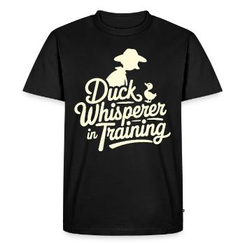 Animaux de la ferme, amateurs de canards, canards de basse-cour - T-shirt Premium bio Homme - noir - Devant - Nico (187cm)