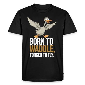 Animaux de la ferme, amateurs de canards, canards de basse-cour - T-shirt Premium bio Homme - noir - Devant - Nico (187cm)