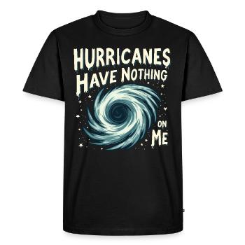 Whimsical Weather Patterns, Whimsical Clouds, Funny - Men's Premium Organic T-Shirt - black - Front - Nico (187cm)