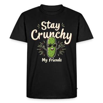 Amateurs de cornichons Humour Blagues dill-ightful Nourriture drôle - T-shirt Premium bio Homme - noir - Devant - Nico (187cm)