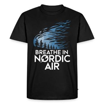 Esthétique scandinave, nordique - T-shirt Premium bio Homme - noir - Devant - Nico (187cm)