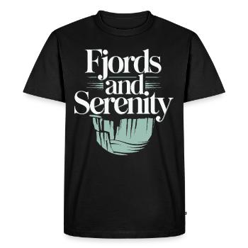 Esthétique scandinave, nordique - T-shirt Premium bio Homme - noir - Devant - Nico (187cm)