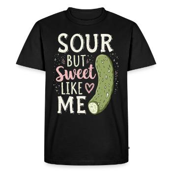 Amateurs de cornichons Humour Blagues dill-ightful Nourriture drôle - T-shirt Premium bio Homme - noir - Devant - Nico (187cm)