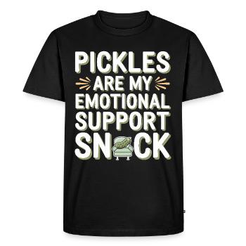 Amateurs de cornichons Humour Blagues dill-ightful Nourriture drôle - T-shirt Premium bio Homme - noir - Devant - Nico (187cm)
