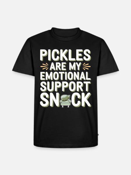 Pickle Lovers Humor Dill-ightful Jokes Funny Food - Men's Premium Organic T-Shirt - black