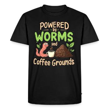 Composting enthusiasts Sustainable gardening - Men's Premium Organic T-Shirt - black - Front - Nico (187cm)
