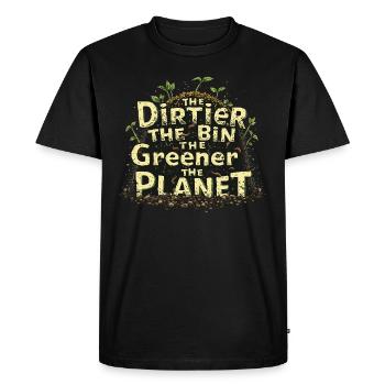 Composting enthusiasts Sustainable gardening - Men's Premium Organic T-Shirt - black - Front - Nico (187cm)