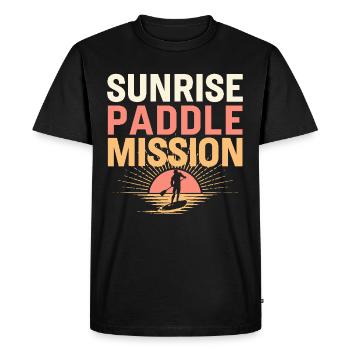 Paddleboard, SUP, aventures, sports nautiques dans le - T-shirt Premium bio Homme - noir - Devant - Nico (187cm)