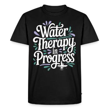 Paddleboard, SUP, aventures, sports nautiques dans le - T-shirt Premium bio Homme - noir - Devant - Nico (187cm)