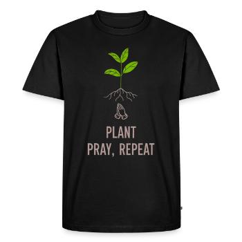 DIY Jardin, Jardinage, Humour, Plantes - T-shirt Premium bio Homme - noir - Devant - Nico (187cm)