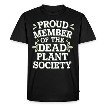 DIY Jardin, Jardinage, Humour, Plantes - T-shirt Premium bio Homme - noir - Devant - Nico (187cm)