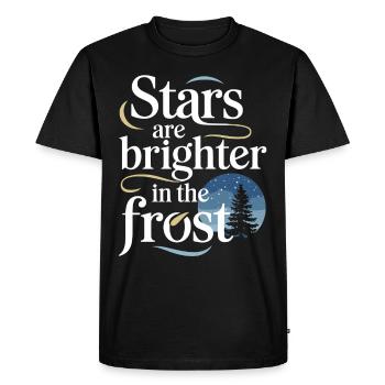 Campeur d’hiver Camping sur neige Aventure - T-shirt Premium bio Homme - noir - Devant - Nico (187cm)