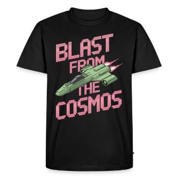 Joueurs sur le thème de l’espace Cosmic Gaming Science-fiction - T-shirt Premium bio Homme - noir - Devant - Nico (187cm)
