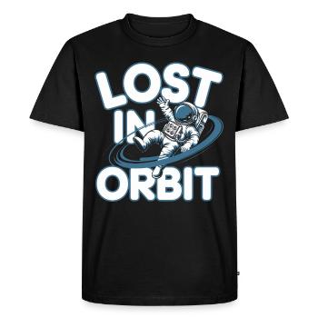 Space-themed players Cosmic Gaming Sci-fi - Men's Premium Organic T-Shirt - black - Front - Nico (187cm)
